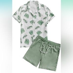 Men's 2 Piece Outfit | Vacation Shirt & Short Set